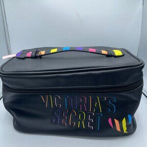 Victoria's Secret Rainbow Logo Makeup Case NWT